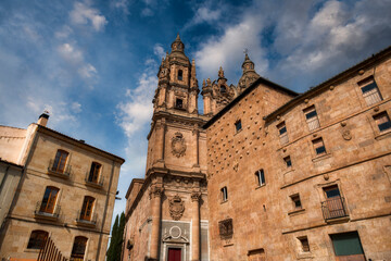 Fototapeta na wymiar The house of shells in the City of Salamanca, autonomous community of Castilla y Leon. Spain