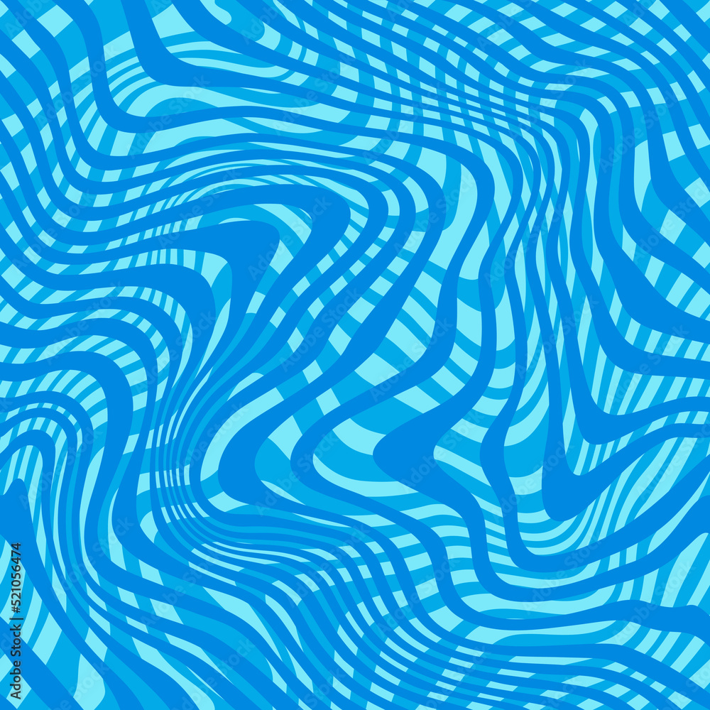 Poster abstract ripple seamless pattern with flow of water waves. vector blue background. illustration of s