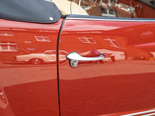 The door of old-timer car