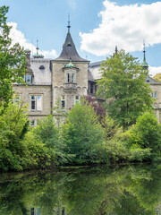 Castle in garden of city Bueckeburg , Germany
