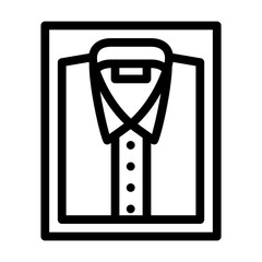 products shirt sewing line icon vector. products shirt sewing sign. isolated contour symbol black illustration