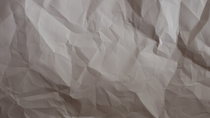 White crumpled paper background with copy space for image or text