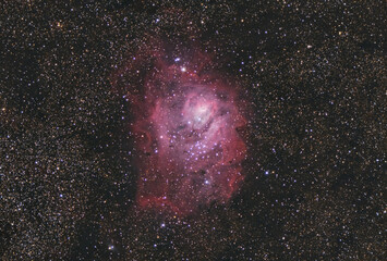The Lagoon Nebula , Messier 8 or NGC 6523, is a giant interstellar cloud in the constellation...