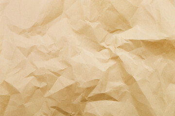 Wrinkled brown paper