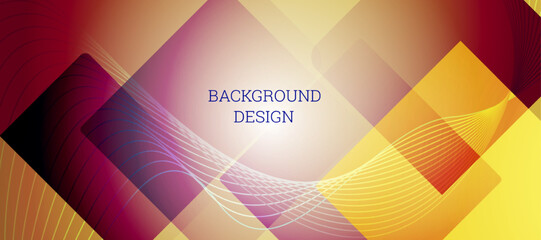 Geometric abstract background. Various geometric shapes. Cover design, background, wallpaper. Vector