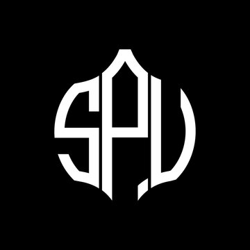 SPV letter logo. SPV best black background vector image. SPV Monogram logo design for entrepreneur and business.