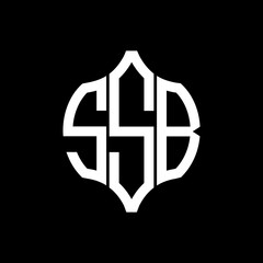 SSB letter logo. SSB best black background vector image. SSB Monogram logo design for entrepreneur and business.