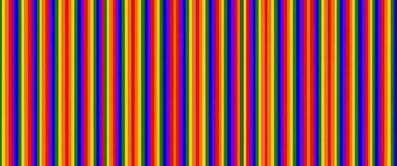 Seamless background of straight lines with the color of the rainbow, gay pride, colorful