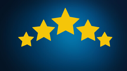 hand presses five stars to score