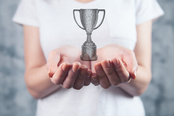 Achievement and Business Goal Success Concept