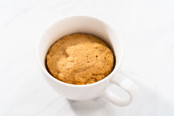 Pumpkin mug cake