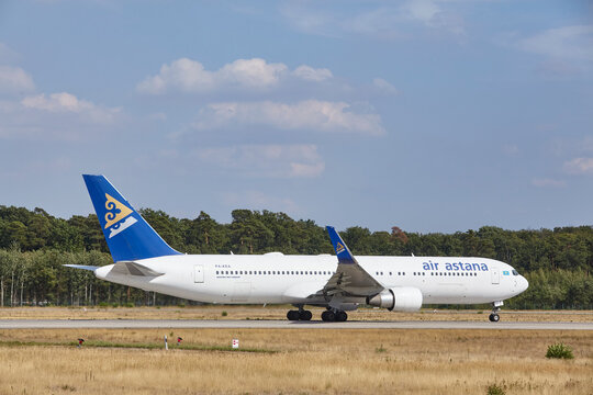 Frankfurt Airport Fraport - Boeing 767-3KY(ER) Of Air Astana Takes Off