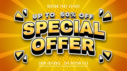 Special offer 3d editable text effect font style