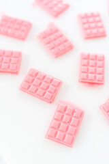 Mini pink chocolates
