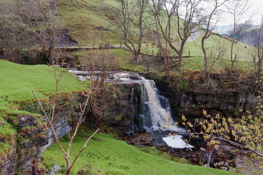 East Gill Force below Keld, Swaledale, North Yorkshire, UK