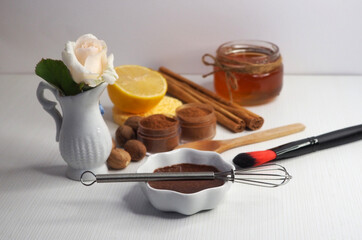 Homemade face mask. Anti-acne remedy