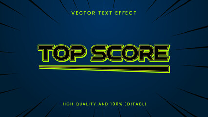 top score text effect