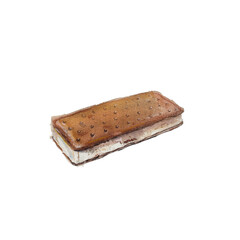 Sandwich, ice cream