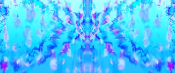Fototapeta na wymiar Abstract creature in shades of blue