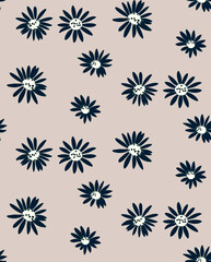 Flower pattern in vintage style
