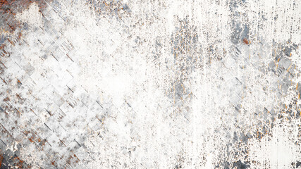 Abstract brown orange white rusty spotty dirty grunge weathered old aged metal steel cubes blocks wall texture - 3D rendering background rust