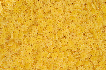 Italian pasta stelle background. Top view. Italian cuisine