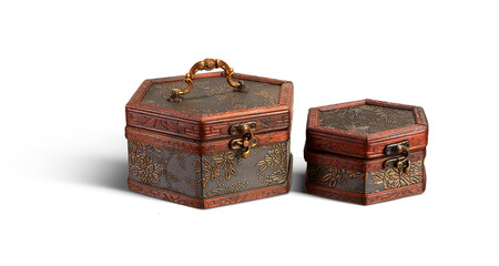 vintage chests with shadow