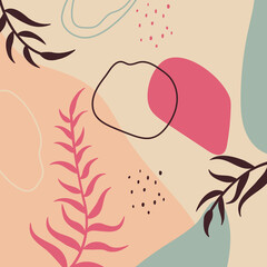 abstract background with plants