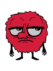 Monster Augen verdrehen Cartoon 