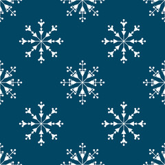 Fototapeta premium Seamless New Year and Christmas pattern in scandinavian style.