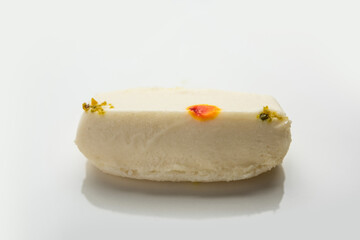 Malai Chop or Cream sandwich made using filling Rasgulla or Gulab jamun sweet is a Bengali sweet