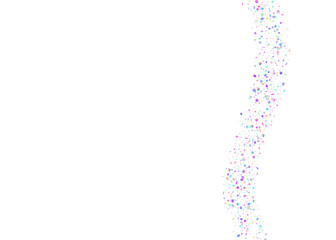 Falling Sparkles. Glamour Foil. Kaleidoscope Effect. Modern Art. Pink Laser Confetti. Retro Festival Illustration. Rainbow Background. Shiny Flyer. Violet Falling Sparkles