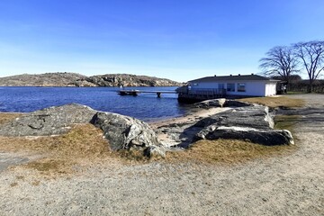 Fototapeta premium house by the shore on the island of Styrso