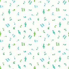 Abstract sign symbols seamless music notes pattern for wrapping and kids fabrics and clothes print and study notebooks
