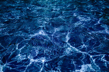 Closeup of water in pool