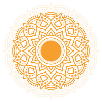 Luxury golden Geometric Ornamental Mandala Background Vector Design. decorative mandala for tattoo, Mehendi, Islamic, Ornament, Art, henna, Indian, Asian, print, poster, cover, brochure, flyer, banner