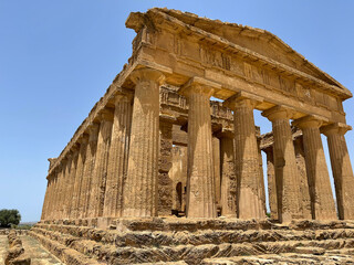 Agrigento, Sicily Temple of Concordia at Valley of the temples Sicilian Still Life