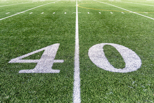 American Football Field - Forty (40) yard line  