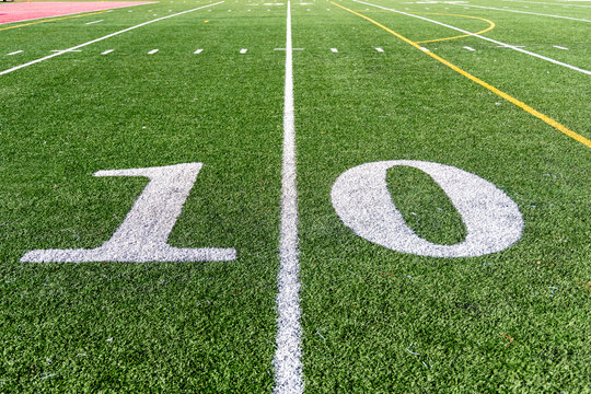 American Football Field - 10 yard line  