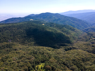 Aerial view of Koprivkite area at Rhodopes Mountain, Bulgaria