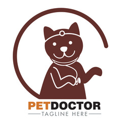 Attractive and simple vet logo