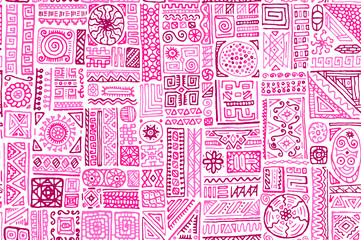 Traditional african vector seamless pattern design