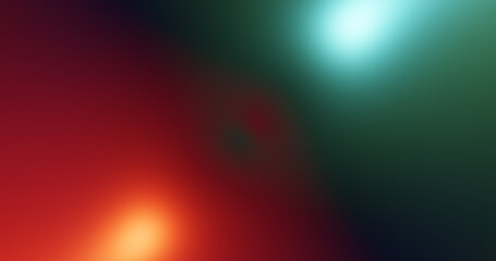 Render with red green light on the surface