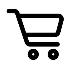 trolley icon outline style