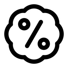 discount sale icon outline style
