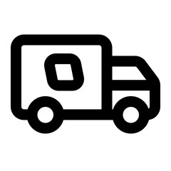 delivery courier icon outline style
