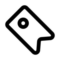 tag icon outline style