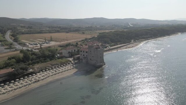 Torre Mozza D-Log #1 con il Drone - Piombino - Toscana - Italia