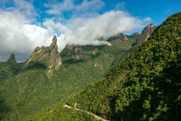 Exotic Mountains. Wonderful Mountains. Mountain of the Finger of God, city of Teresópolis, state...