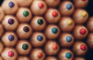 close up of pencils